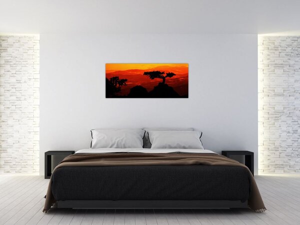Slika - Zalazak sunca (120x50 cm)