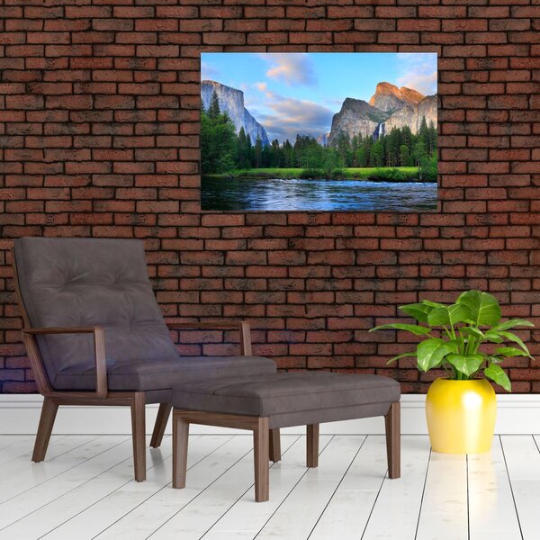 Slika divljeg planinskog krajolika (90x60 cm)