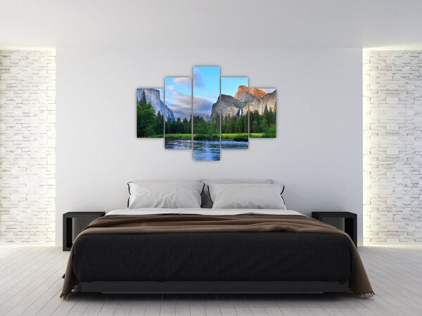 Slika divljeg planinskog krajolika (150x105 cm)