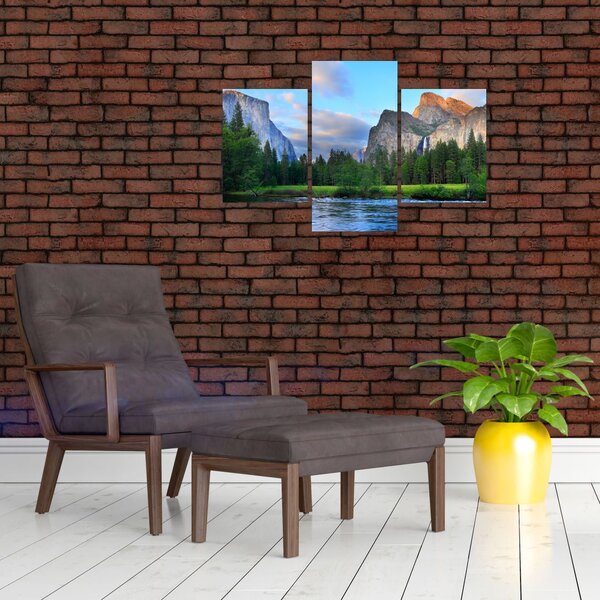 Slika divljeg planinskog krajolika (90x60 cm)