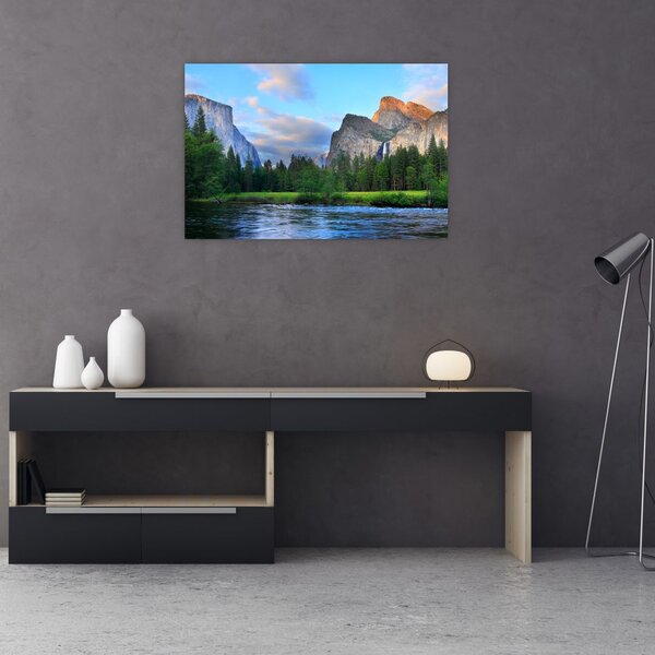 Slika divljeg planinskog krajolika (90x60 cm)