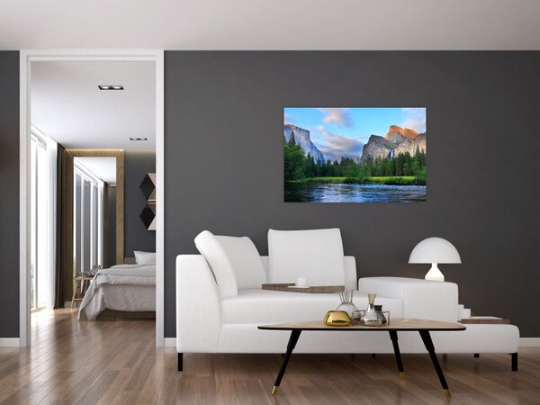 Slika divljeg planinskog krajolika (90x60 cm)