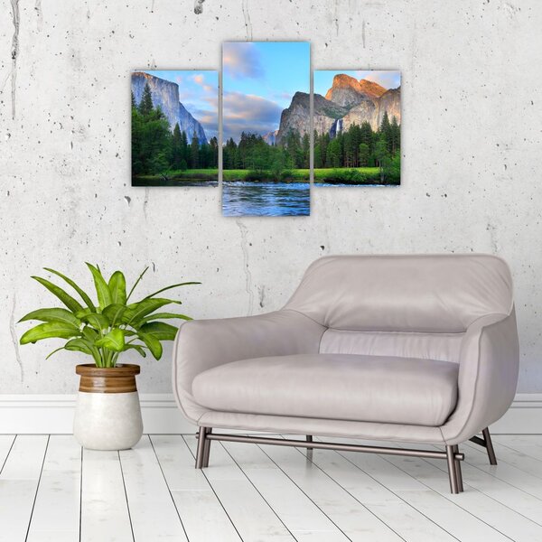 Slika divljeg planinskog krajolika (90x60 cm)