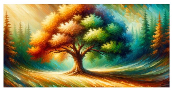 Slika šareno stablo života u prirodi