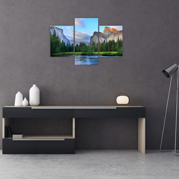 Slika divljeg planinskog krajolika (90x60 cm)