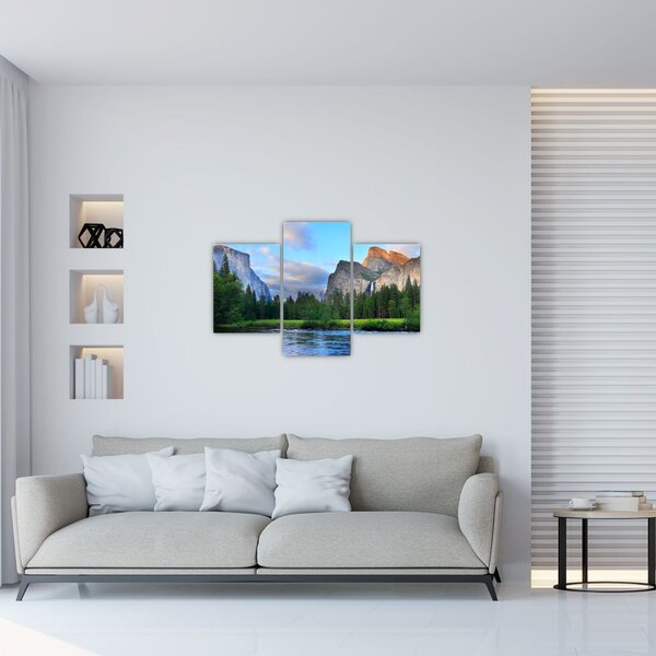 Slika divljeg planinskog krajolika (90x60 cm)