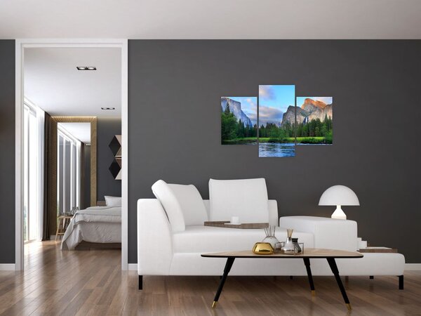 Slika divljeg planinskog krajolika (90x60 cm)