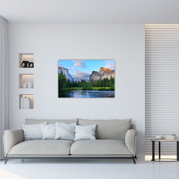 Slika divljeg planinskog krajolika (90x60 cm)
