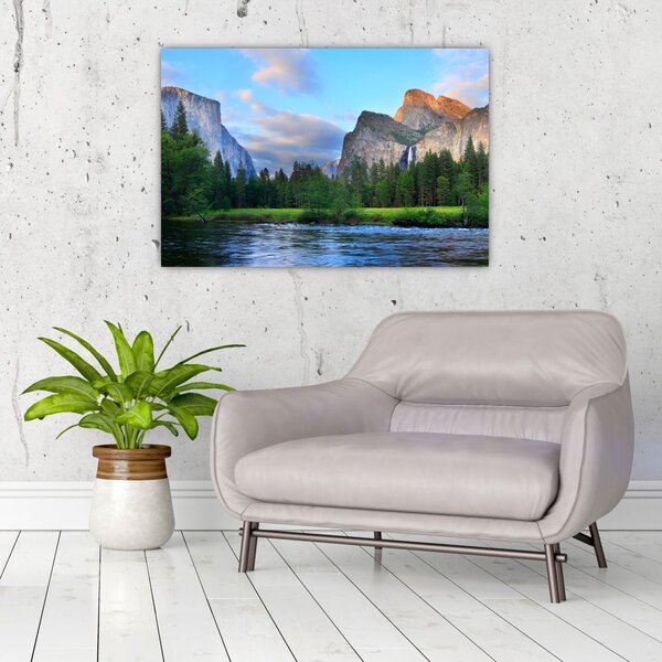 Slika divljeg planinskog krajolika (90x60 cm)