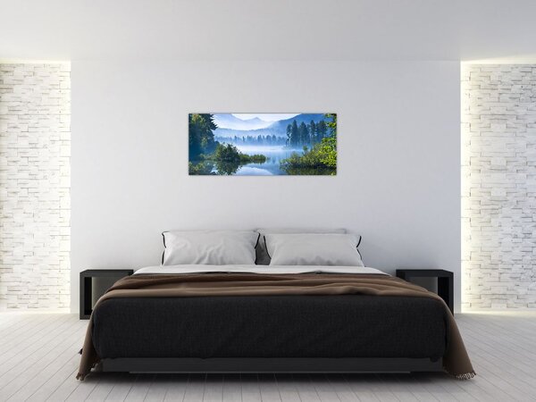 Slika planinskog jezera (120x50 cm)