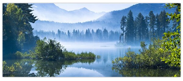 Slika planinskog jezera (120x50 cm)
