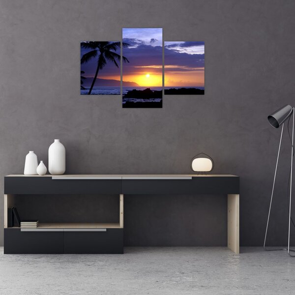Slika zalaska sunca nad morem (90x60 cm)