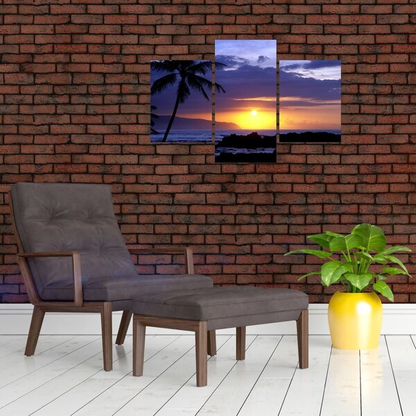 Slika zalaska sunca nad morem (90x60 cm)