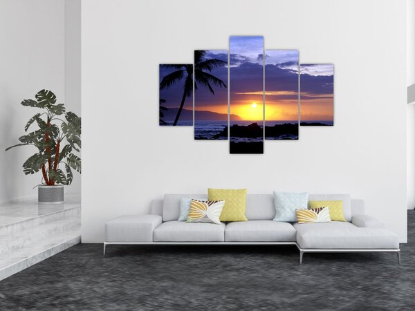 Slika zalaska sunca nad morem (150x105 cm)