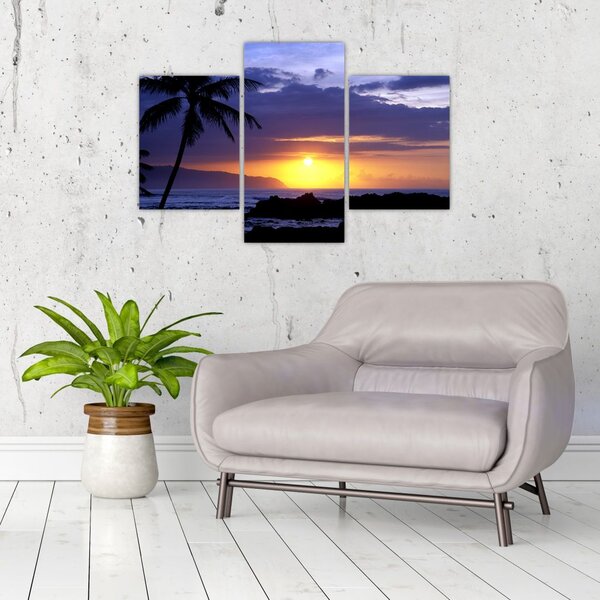 Slika zalaska sunca nad morem (90x60 cm)