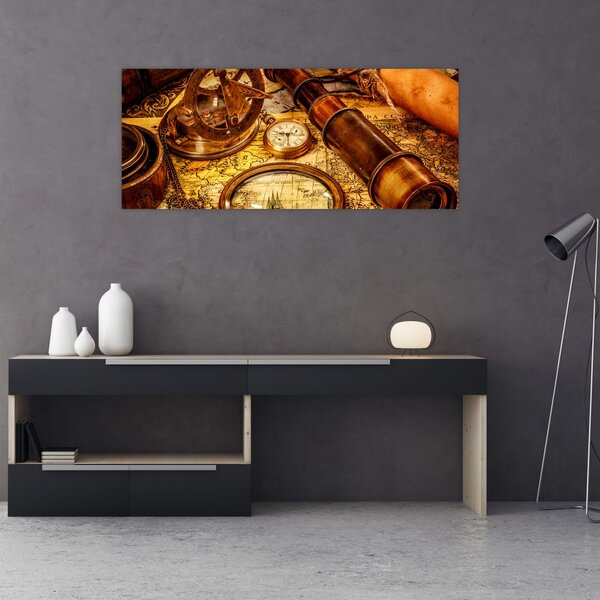 Slika - Povijesna pomagala pomoraca (120x50 cm)