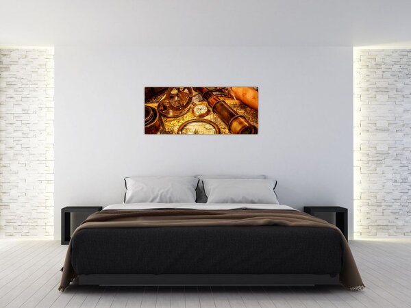 Slika - Povijesna pomagala pomoraca (120x50 cm)