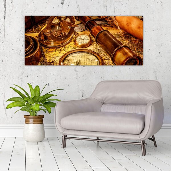 Slika - Povijesna pomagala pomoraca (120x50 cm)