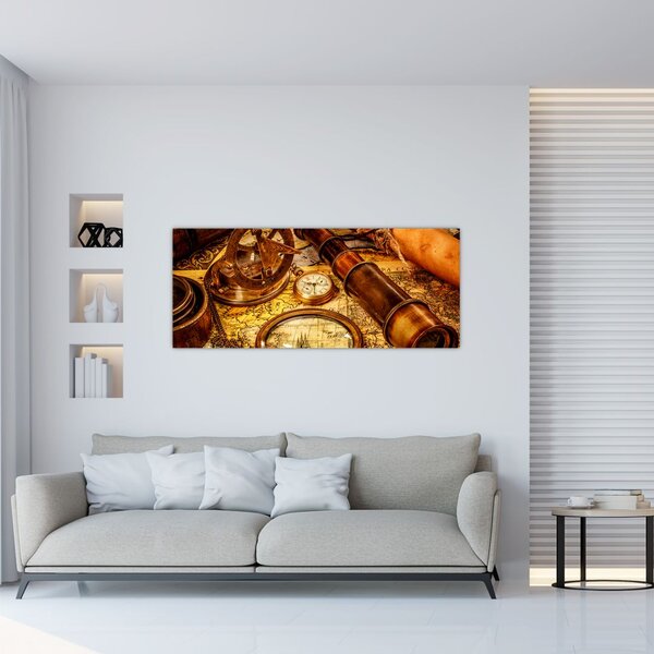 Slika - Povijesna pomagala pomoraca (120x50 cm)