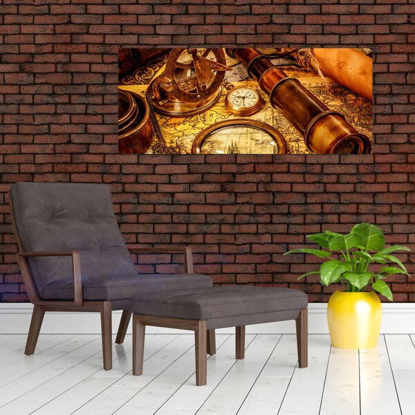 Slika - Povijesna pomagala pomoraca (120x50 cm)