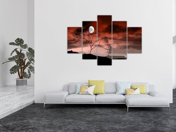 Slika - Mjesec koji osvjetljava noć (150x105 cm)