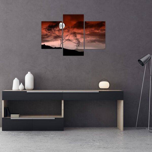 Slika - Mjesec koji osvjetljava noć (90x60 cm)