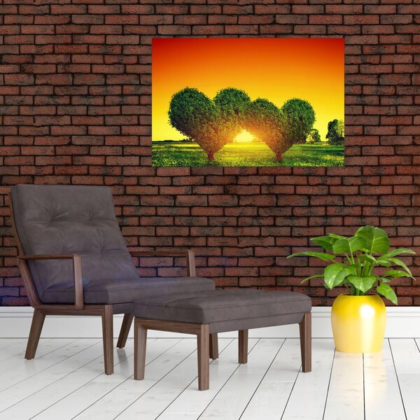 Slika - Srce u krošnjama drveća (90x60 cm)