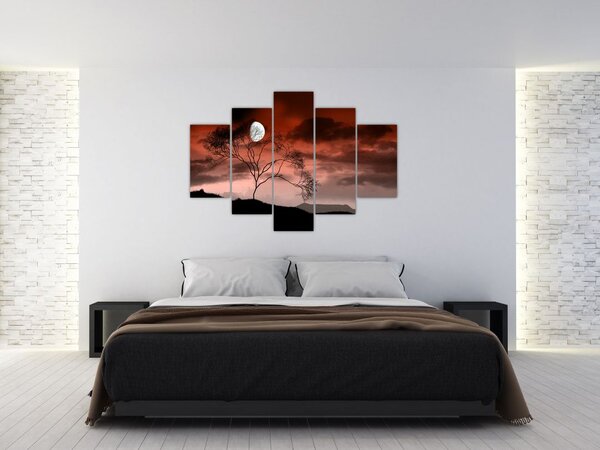 Slika - Mjesec koji osvjetljava noć (150x105 cm)