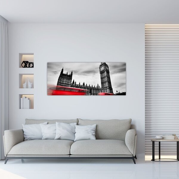 Slika - Londonski Houses of Parliament (120x50 cm)