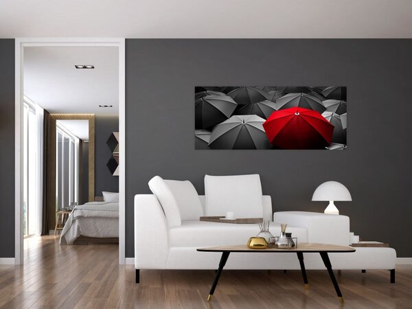Slika otvorenih kišobrana (120x50 cm)