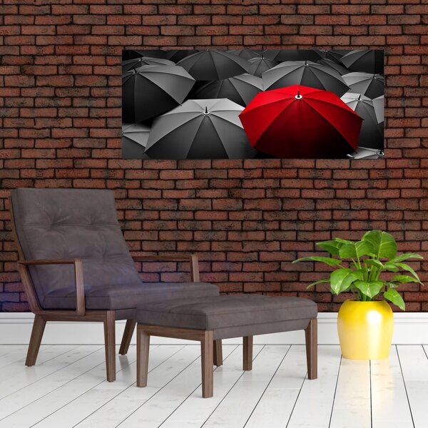 Slika otvorenih kišobrana (120x50 cm)