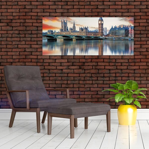 Slika - Londonski Houses of Parliament (120x50 cm)