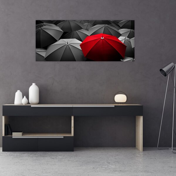 Slika otvorenih kišobrana (120x50 cm)