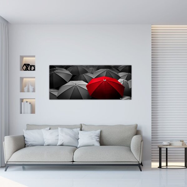 Slika otvorenih kišobrana (120x50 cm)