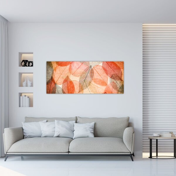 Slika naslikanog jesenskog lišća (120x50 cm)