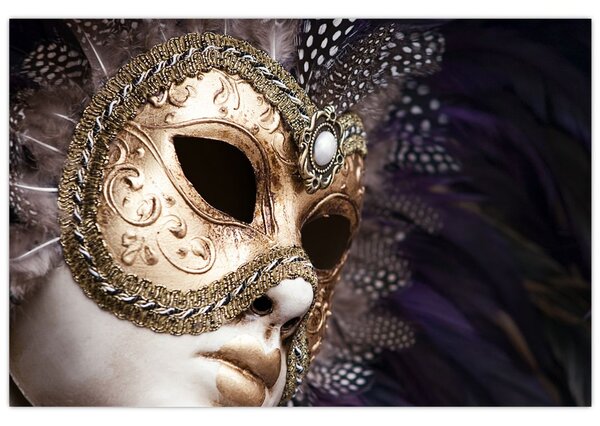 Slika skulpture s maskom (90x60 cm)