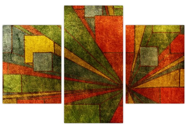 Slika geometrijske apstrakcije (90x60 cm)