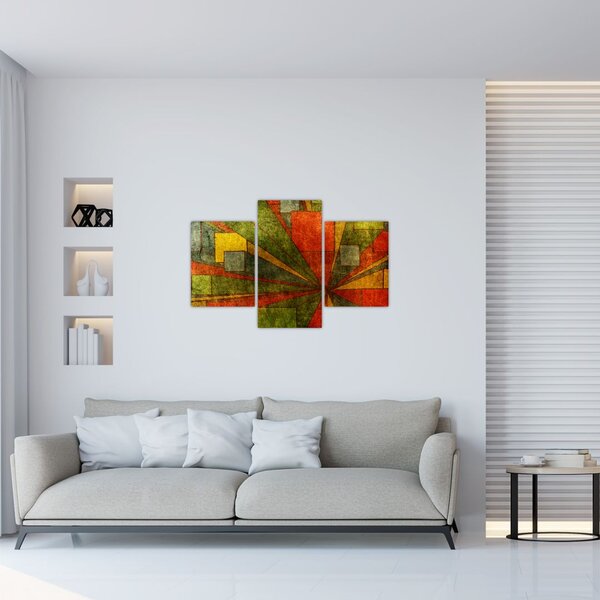 Slika geometrijske apstrakcije (90x60 cm)