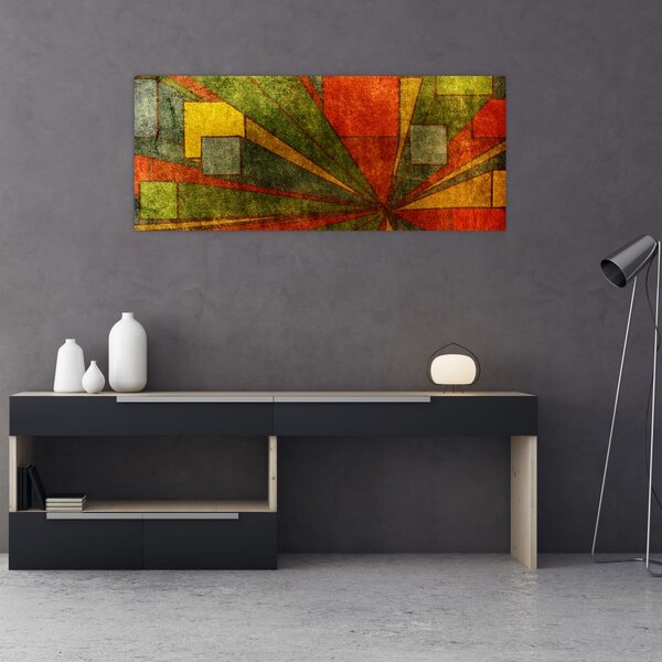 Slika geometrijske apstrakcije (120x50 cm)