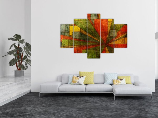 Slika geometrijske apstrakcije (150x105 cm)