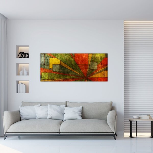 Slika geometrijske apstrakcije (120x50 cm)