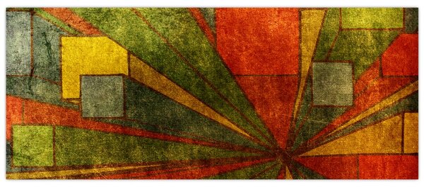 Slika geometrijske apstrakcije (120x50 cm)