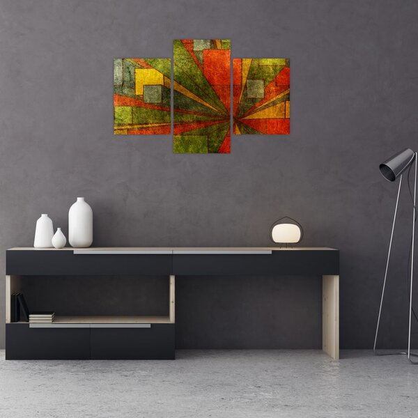 Slika geometrijske apstrakcije (90x60 cm)