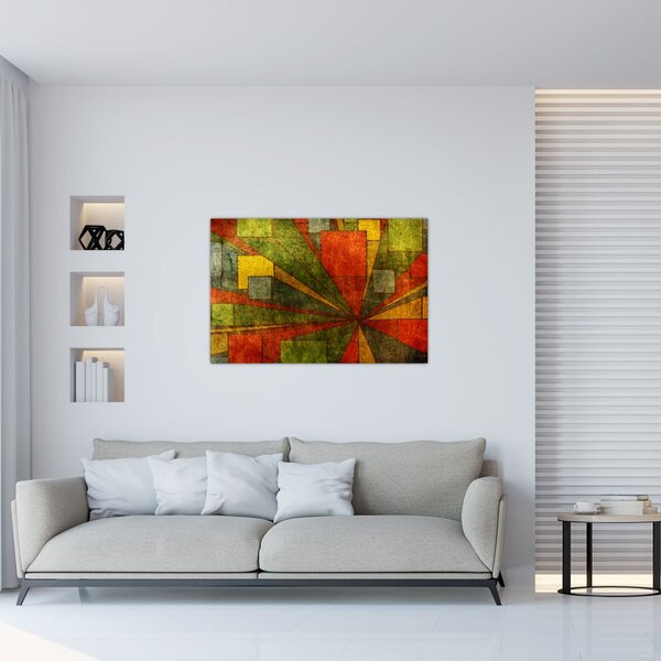 Slika geometrijske apstrakcije (90x60 cm)