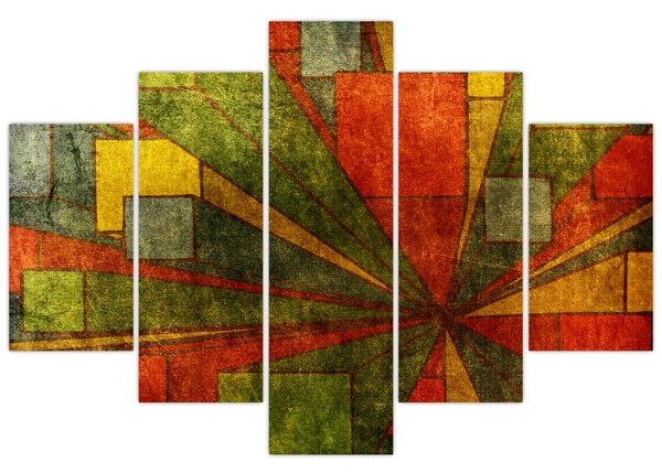 Slika geometrijske apstrakcije (150x105 cm)
