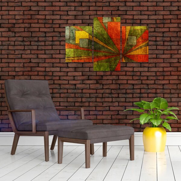 Slika geometrijske apstrakcije (90x60 cm)