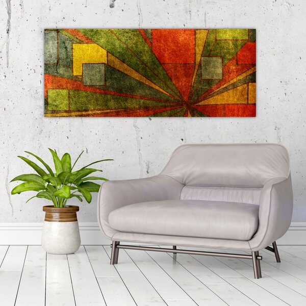 Slika geometrijske apstrakcije (120x50 cm)
