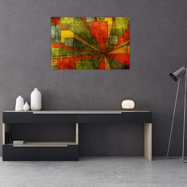 Slika geometrijske apstrakcije (90x60 cm)