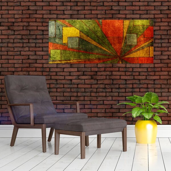 Slika geometrijske apstrakcije (120x50 cm)