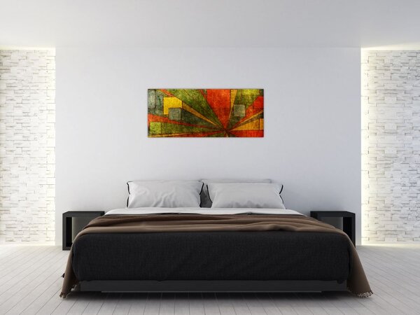 Slika geometrijske apstrakcije (120x50 cm)